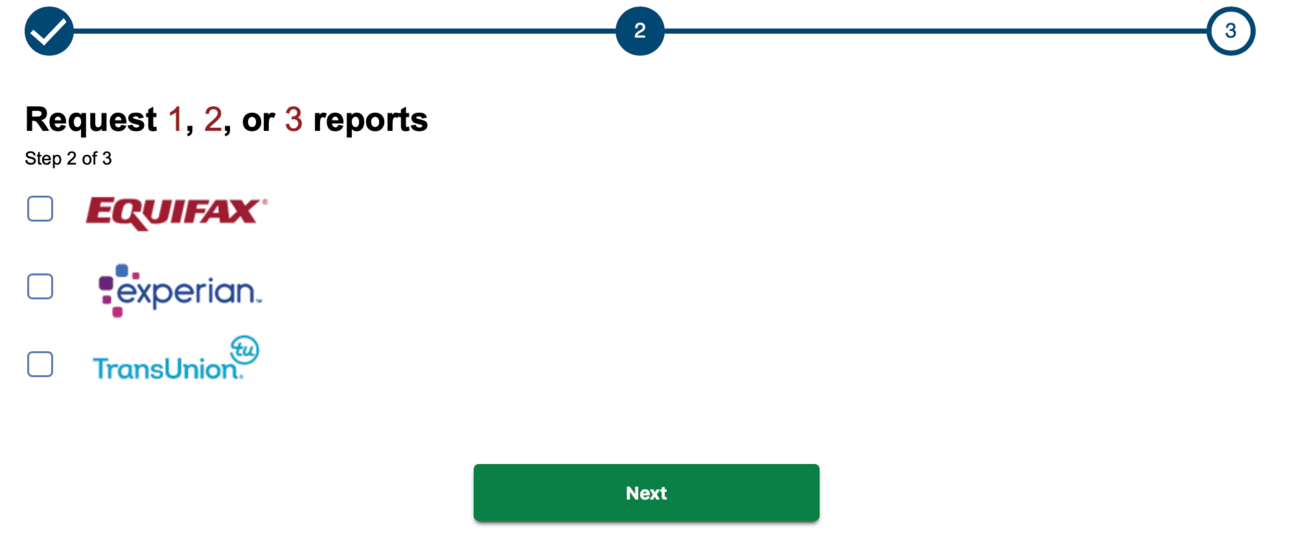 credit bureaus available to choose from